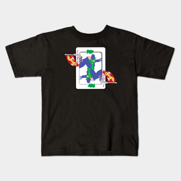 The Jester's Card Kids T-Shirt by nerdprince